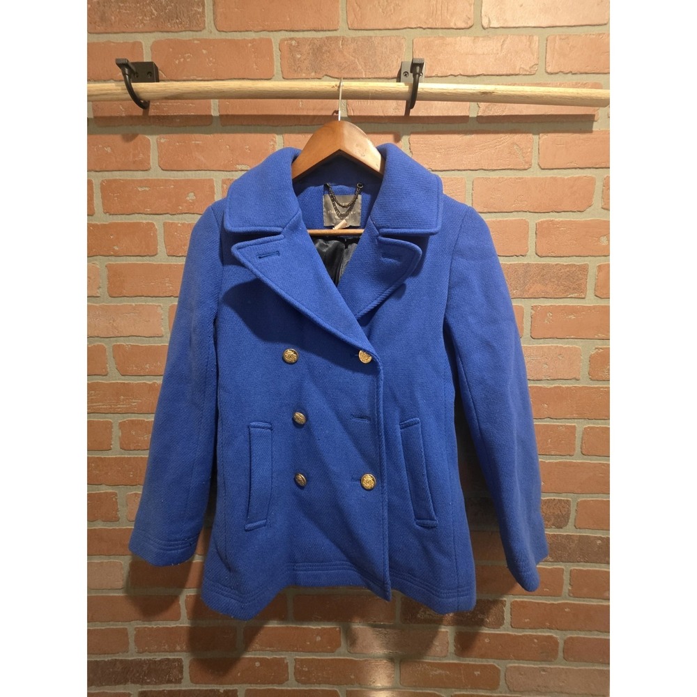 J.Crew Nello‎ Gori Stadium Cloth Peacoat Jacket Size  2p Wool Nylon
